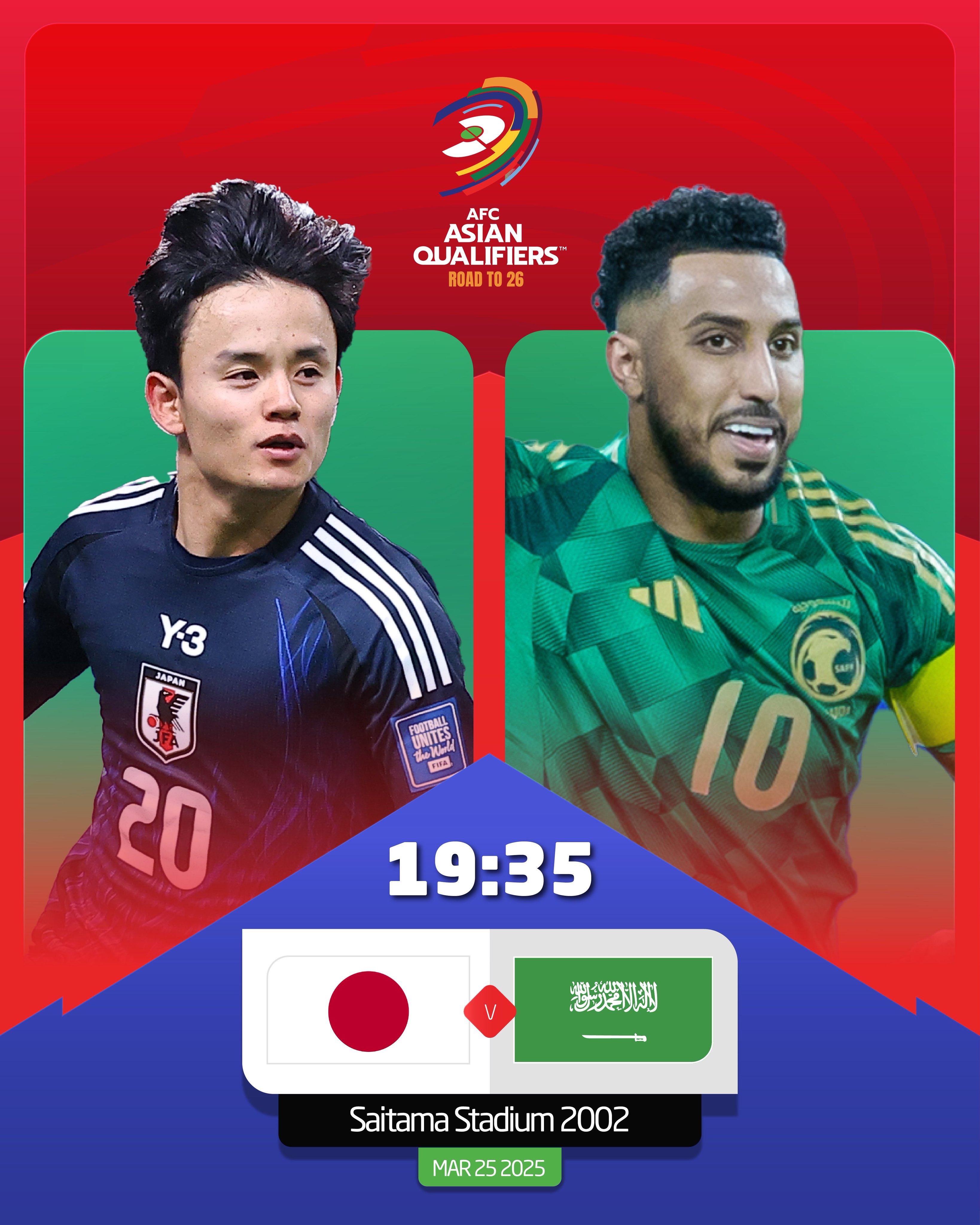 日本vs沙特首發(fā)：久保建英、前田大然、遠(yuǎn)藤航出戰(zhàn)，多薩里先發(fā)