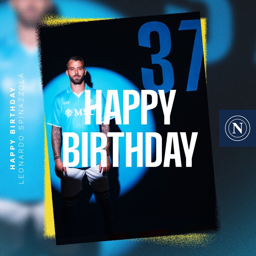 生日快樂！那不勒斯官方發(fā)文慶祝斯皮納佐拉32歲生日