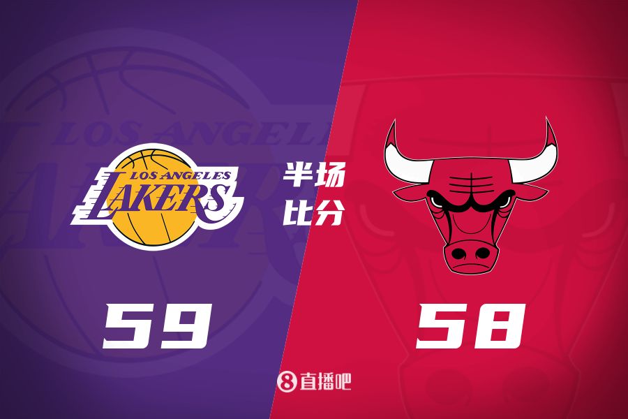 文森特壓哨三分&詹姆斯10+5+7！湖人半場(chǎng)反超公牛1分