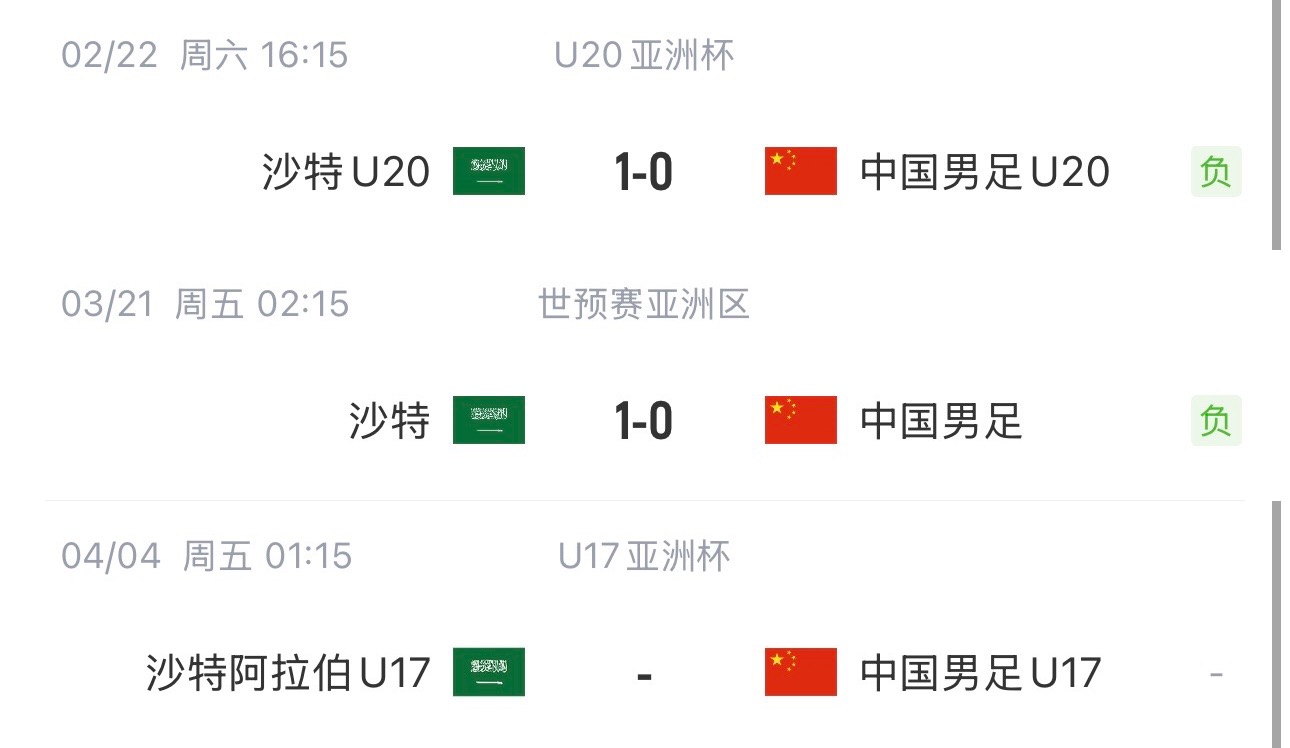 國(guó)字號(hào)三遇沙特！國(guó)少U17亞洲杯首戰(zhàn)對(duì)陣沙特，此前國(guó)足&國(guó)青均負(fù)