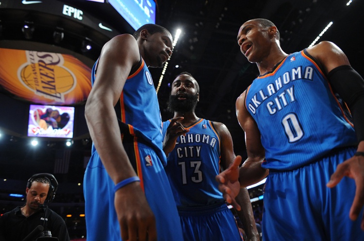雷霆三少得分全部進(jìn)入歷史前20！他們是NBA歷史最大的如果嗎？