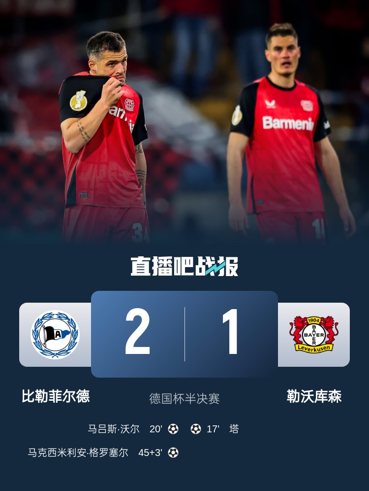比勒菲爾德是史上第4支晉級德國杯決賽的德丙球隊，此前3隊未奪冠